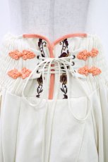画像4: Ozz oneste / 和チャイナプリント刺繍スカート  アイボリー×オレンジ H-26-04-23-1010-OO-SK-KB-ZH (4)