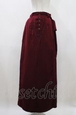 画像2: Ozz oneste / 刺繍袴スカート  エンジ H-26-04-23-1012-OO-SK-KB-ZH (2)