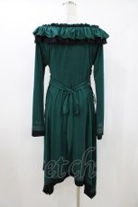 画像3: Ozz oneste / 薔薇刺繍ナポレオンZIPワンピース  グリーン H-26-04-23-1017-OO-OP-KB-ZH (3)