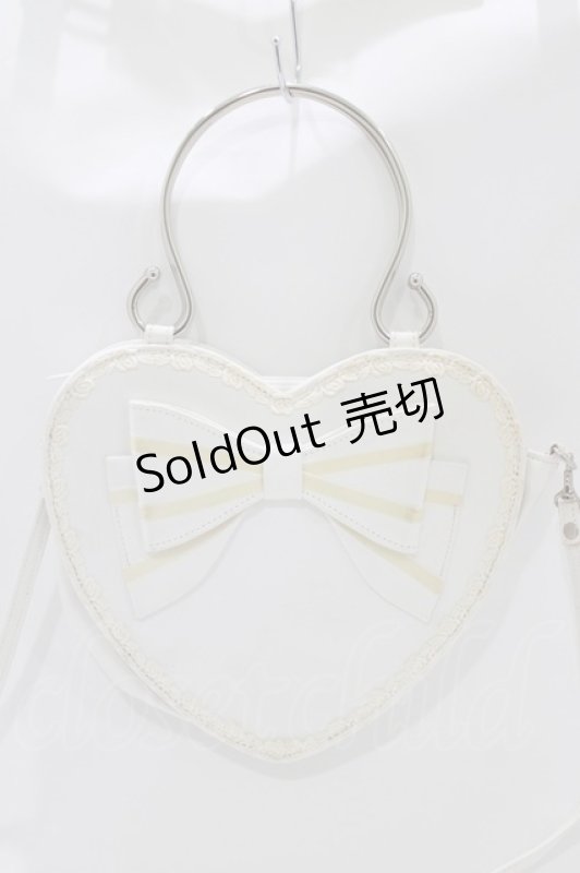 画像2: BABY,THE STARS SHINE BRIGHT / リボンハートバッグ  オフ H-26-04-23-054-BA-BG-NS-ZH (2)