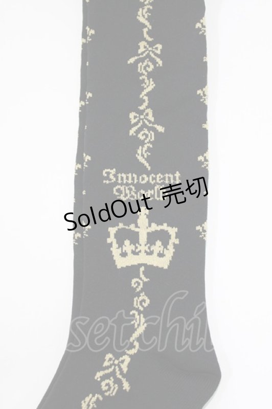 画像2: Innocent World / Union Flag ラメオーバーニー  ブラック H-26-04-23-063-IW-ZA-NS-ZH (2)