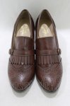 画像1: an another angelus / サイドバックルキルトヒールローファー L/24.5~25cm BROWN H-26-04-23-082-CA-SH-NS-ZH (1)