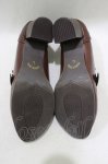画像4: an another angelus / サイドバックルキルトヒールローファー L/24.5~25cm BROWN H-26-04-23-082-CA-SH-NS-ZH (4)