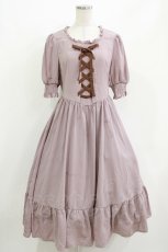 画像1: m petit by misako / AM*レースアップOP M ピンク H-26-04-23-008-LO-OP-NS-ZH (1)