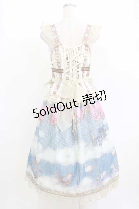 画像3: BABY,THE STARS SHINE BRIGHT / Schwan〜ルートヴィヒの憧れと空想のAria〜柄コルセットジャンパースカート Free 生成り H-26-04-23-009-BA-OP-NS-ZH (3)