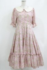 画像1: m petit by misako / NINA’S/トワルドジュイワンピース M ピンク H-26-04-23-011-LO-OP-NS-ZH (1)