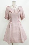 画像1: Secret Honey / チェックフリルワンピース Free ピンク H-26-04-23-018-CA-SK-NS-ZH (1)