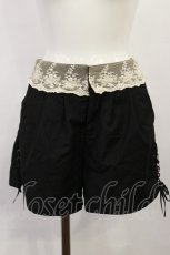 画像1: an another angelus / レースアップショートパンツ Free BLACK H-26-04-24-042-CA-PA-NS-ZH (1)