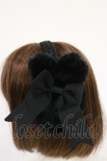 画像2: BABY,THE STARS SHINE BRIGHT / うさぎのイヤーマフ  ブラック H-26-04-24-008-BA-AC-NS-ZH (2)