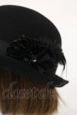 画像2: axes femme / フェルトハット  ブラック H-26-04-24-009-AX-ZA-NS-ZH (2)