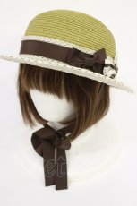 画像1: Innocent World / ブレードリボンハット  ブラウン H-26-04-24-010-IW-AC-NS-ZH (1)