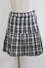 画像1: Candy Stripper / CHECK PLEATS MINI SKIRT S ブラック H-26-04-24-1032-PU-SK-KB-ZH (1)