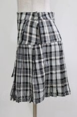 画像2: Candy Stripper / CHECK PLEATS MINI SKIRT S ブラック H-26-04-24-1032-PU-SK-KB-ZH (2)