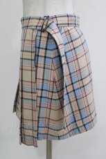 画像2: MILK / TEDDY CHECKミニスカート  クリーム H-26-04-24-1033-ML-SK-KB-ZH (2)