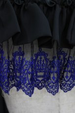 画像4: Moi-meme-Moitie / ミディアムペチコート  黒×青 H-26-04-24-1034-MO-SK-KB-ZH (4)