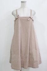 画像1: Katie / SWEET ESCAPE ribbon one-piece  CHOCO H-26-04-24-1004-LO-OP-KB-ZH (1)