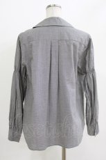 画像3: Jane Marple / ドミトリーカラーブラウス  black check H-26-04-24-1039-JM-BL-KB-ZH (3)