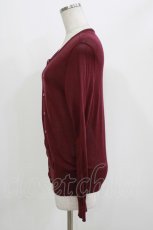 画像2: Jane Marple Dans Le Salon / ケープスリーブカーディガン  cassis H-26-04-24-1051-JM-TO-KB-ZH (2)