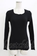 画像1: Katie / UNDER PRETTIES crew neck long  ブラック H-26-04-24-1056-LO-TO-KB-ZH (1)