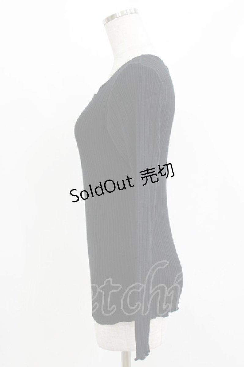 画像2: Katie / UNDER PRETTIES crew neck long  ブラック H-26-04-24-1056-LO-TO-KB-ZH (2)