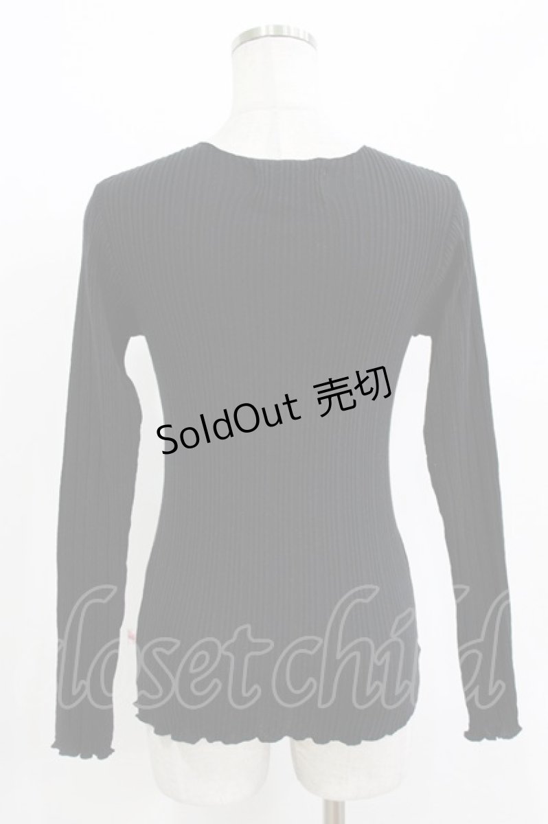 画像3: Katie / UNDER PRETTIES crew neck long  ブラック H-26-04-24-1056-LO-TO-KB-ZH (3)