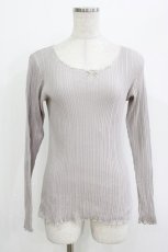 画像1: Katie / UNDER PRETTIES crew neck long  グレー H-26-04-24-1057-LO-TO-KB-ZH (1)