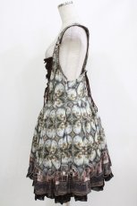 画像2: Ozz oneste / 宗教画プリントジャンパースカート  ブラウン H-26-04-24-1006-OO-OP-KB-ZH (2)