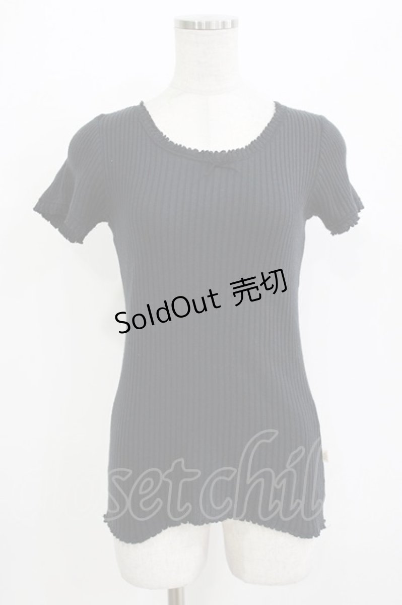 画像1: Katie / UNDER PRETTIES tee  ブラック H-26-04-24-1060-LO-TO-KB-ZH (1)