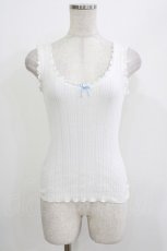 画像1: Katie / UNDER PRETTIES tank  CORAL WHITE H-26-04-24-1063-LO-TO-KB-ZH (1)