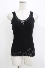 画像1: Katie / UNDER PRETTIES camisole  ブラック H-26-04-24-1065-LO-TO-KB-ZH (1)