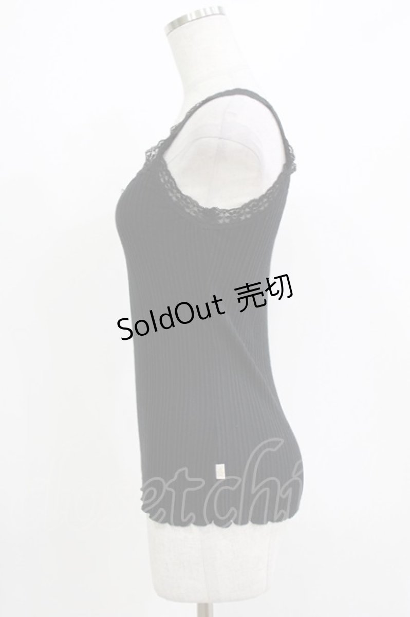 画像2: Katie / UNDER PRETTIES camisole  ブラック H-26-04-24-1065-LO-TO-KB-ZH (2)