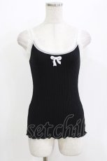 画像1: Katie / UNDER PRETTIES lace camisole  ブラック H-26-04-24-1066-LO-TO-KB-ZH (1)