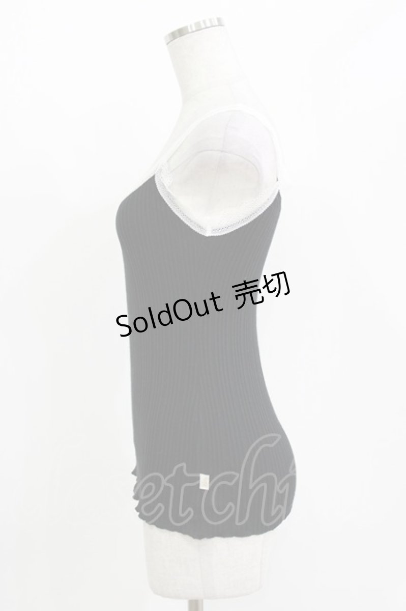 画像2: Katie / UNDER PRETTIES lace camisole  ブラック H-26-04-24-1066-LO-TO-KB-ZH (2)