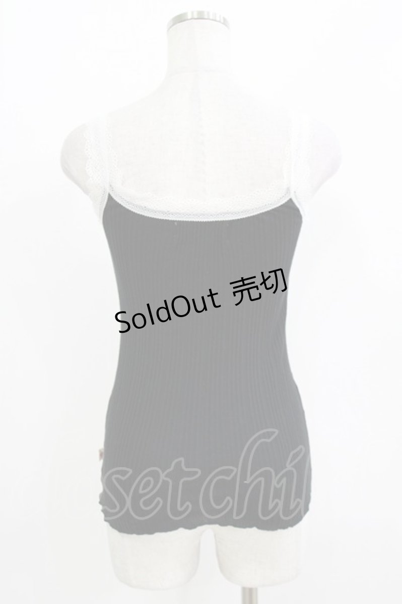 画像3: Katie / UNDER PRETTIES lace camisole  ブラック H-26-04-24-1066-LO-TO-KB-ZH (3)