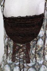 画像5: Ozz oneste / 宗教画プリントジャンパースカート  ブラウン H-26-04-24-1006-OO-OP-KB-ZH (5)