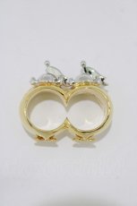 画像1: Q-pot. / Tweedle Dee & Tweedle Dumリング【Disney】 13 ゴールド H-26-04-24-1070-QP-AC-KB-ZH (1)