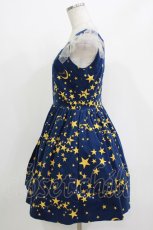 画像2: MILK / Twinkleドレス  ナイトブルー×ゴールド H-26-04-24-1007-ML-OP-KB-ZH (2)