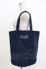 画像1: Candy Stripper / ロゴコーデュロイトートバッグ  ネイビー H-26-04-24-1076-PU-BG-KB-ZH (1)