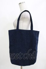 画像2: Candy Stripper / ロゴコーデュロイトートバッグ  ネイビー H-26-04-24-1076-PU-BG-KB-ZH (2)