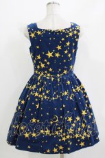 画像3: MILK / Twinkleドレス  ナイトブルー×ゴールド H-26-04-24-1007-ML-OP-KB-ZH (3)