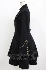 画像2: ATELIER BOZ / スタンドカラーウールコート  黒 H-26-04-24-1002-EL-CO-KB-ZH (2)