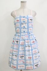 画像1: MILK / MILK TOWNドレス  サックスベース H-26-04-24-1018-ML-OP-KB-ZH (1)