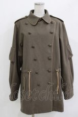 画像1: EXCENTRIQUE / ウールメルトンジャケット HOMME カーキ H-26-04-24-1023-EL-CO-KB-ZH (1)