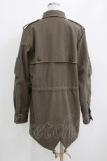 画像3: EXCENTRIQUE / ウールメルトンジャケット HOMME カーキ H-26-04-24-1023-EL-CO-KB-ZH (3)