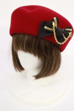 画像1: Angelic Pretty / Twinkleトーク帽  レッド H-26-04-24-011-AP-AC-NS-ZH (1)