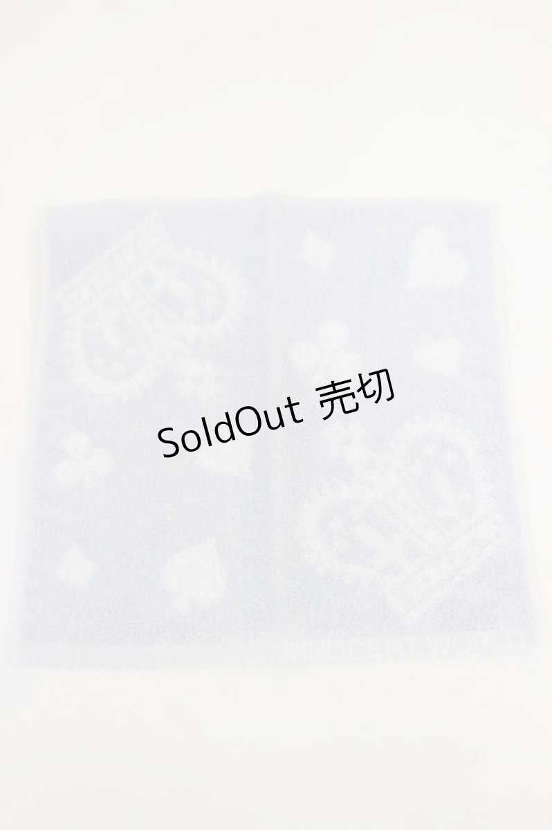 画像1: Innocent World / タオルハンカチ  サックス H-26-04-24-013-IW-ZA-NS-ZH (1)