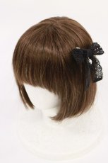 画像1: Angelic Pretty / Grace LaceリボンクリップSet  ブラック H-26-04-24-002-AP-AC-YZ-ZH (1)