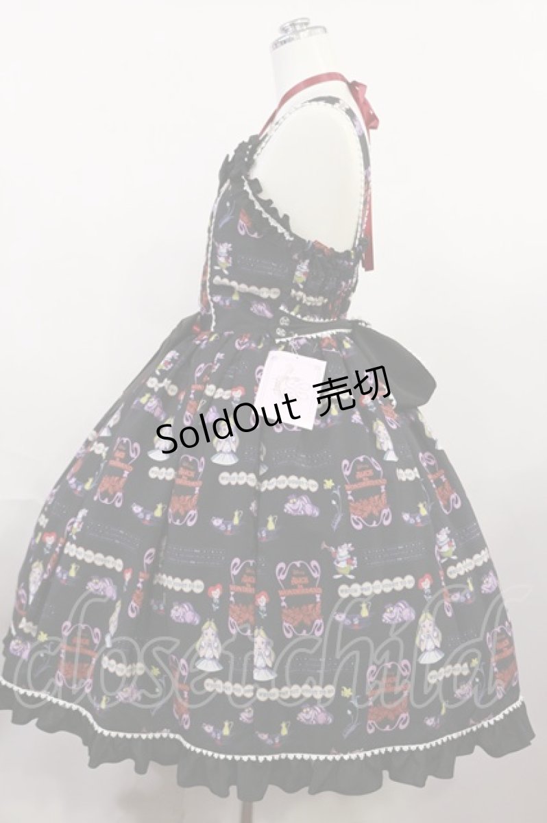 画像2: metamorphose / Disney Alice in Wonderlandジャンパースカートセット サイズ1 ブラック H-26-04-24-025-ME-OP-NS-ZH (2)