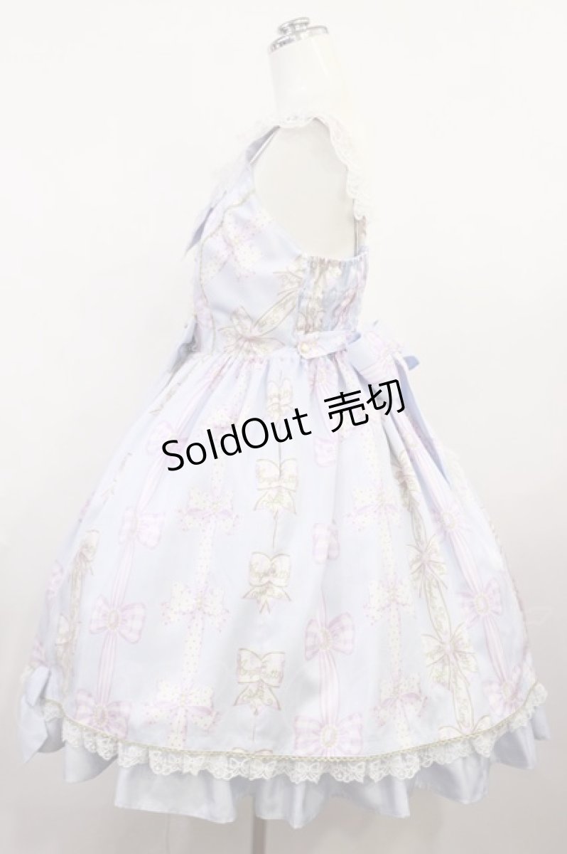 画像2: Angelic Pretty / Jewelry Ribbon Princessジャンパースカート Free サックス H-26-04-24-028-AP-OP-NS-ZH (2)
