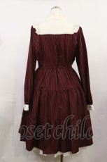 画像2: axes femme / ティアード切替ミニ丈ワンピース L ボルドー H-26-04-24-030-AX-OP-NS-ZH (2)